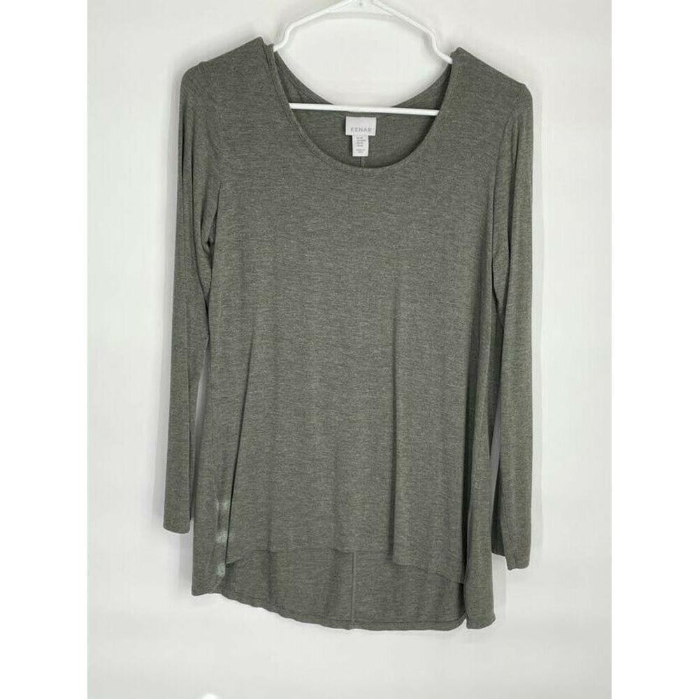 Kenar Heathered Gray Long Sleeve T-Shirt Medium